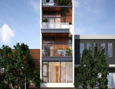 Ý tưởng thiết kế nhà ống 5 tầng 4x12m hiện đại