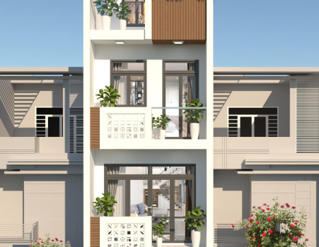 Mẫu thiết kế nhà ống 4x14m 4 tầng hiện đại