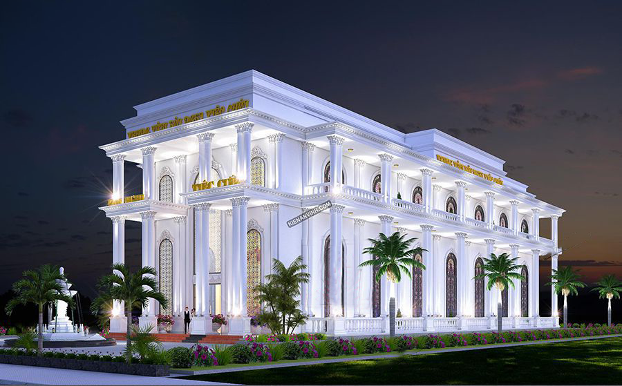 Thiết kế nhà hàng tân cổ điển đẹp