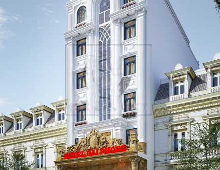 Thiết kế khách sạn tân cổ điển 9x20m