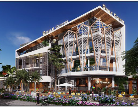 Thiết kế quán cafe hiện đại tại lagi