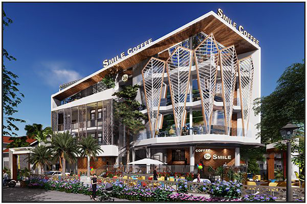 Thiết kế quán cafe hiện đại tại lagi