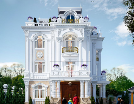 Biệt thự lâu đài 3 tầng đẹp