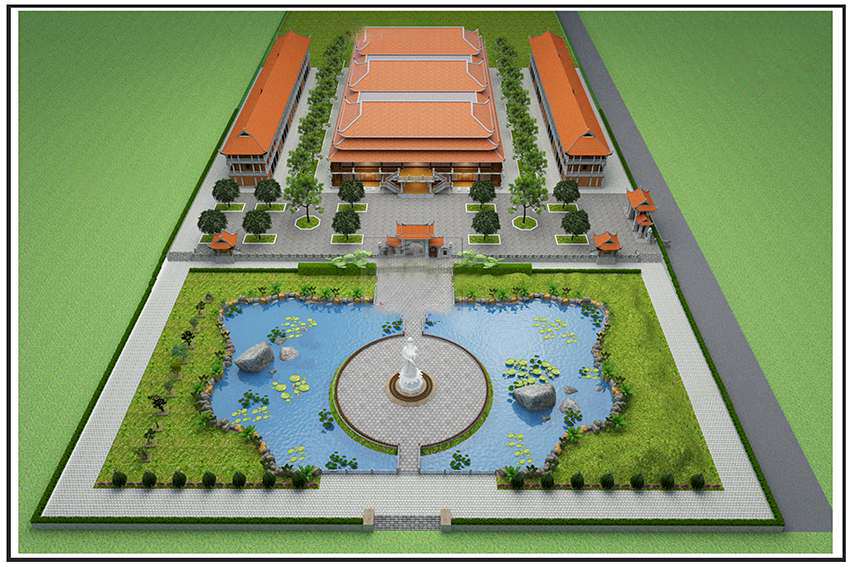 Mẫu thiết kế chùa đẹp tại Bình Phước