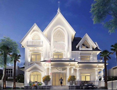 Mẫu biệt thự 2 tầng phong cách victoria đẹp